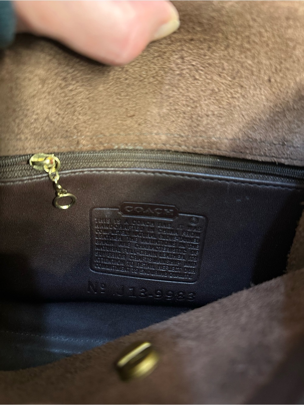 Vintage Coach Regina Bag - Mahogany Brown - Picture 12 of 15